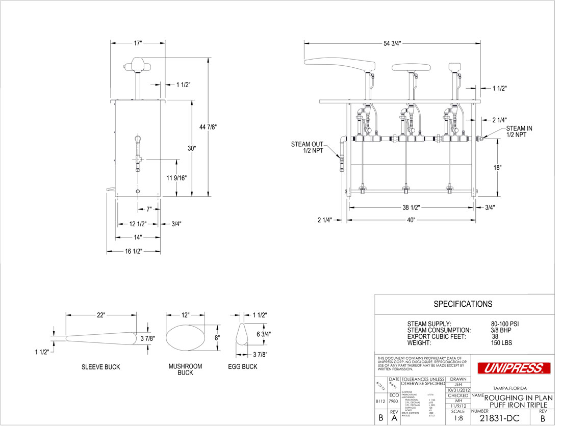  PI3Roughing-In Drawing